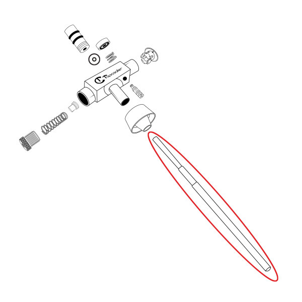 Telescoping Bottle/Can Tube for Tapcooler Filler - Push Fit Tube