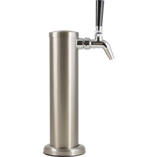 Single Tap Homebrew Digital Kegerator with Stainless Steel Intertap Faucet