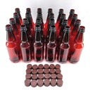 500mL PET Bottles for Beer or Soda w/Caps - Case of 24