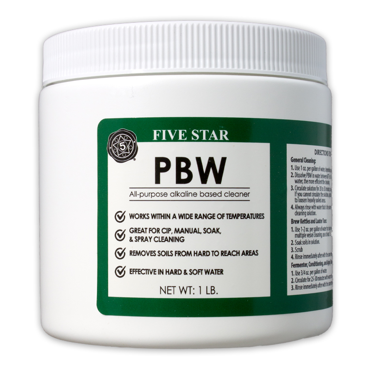 PBW - Powdered Brewery Wash - 1 lb.