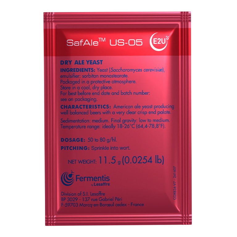 Fermentis SafAle US-05 American Ale Yeast