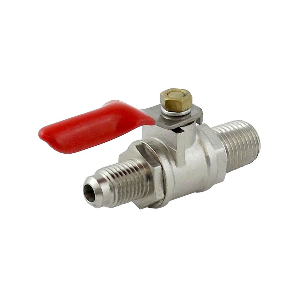 Shutoff Valve with Check - 1/4 in. MFL x 1/4 in. MPT