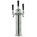 3 in. Triple Tap Draft Beer Tower w/Standard Faucets