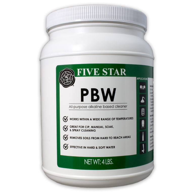 PBW - Powdered Brewery Wash - 4 lbs.