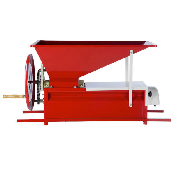 Manual Grape Crusher/Destemmer with Hopper - Painted