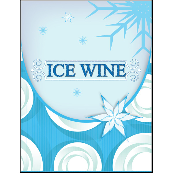 Ice Wine Self Adhesive Wine Labels, pkg of 30