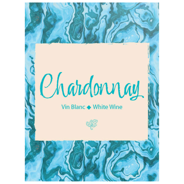 Chardonnay Self Adhesive Wine Labels, pkg of 30