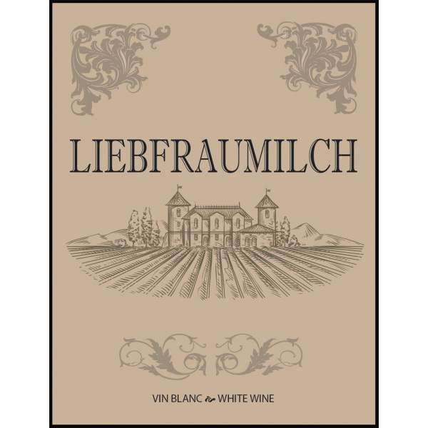 Liebfraumilch Self Adhesive Wine Labels, pkg of 30