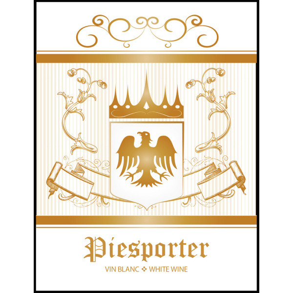 Piesporter Self Adhesive Wine Labels, pkg of 30