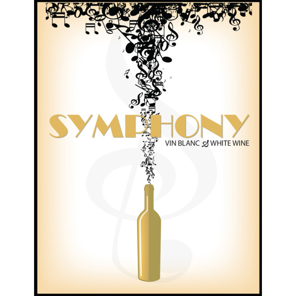 Symphony Self Adhesive Wine Labels, pkg of 30