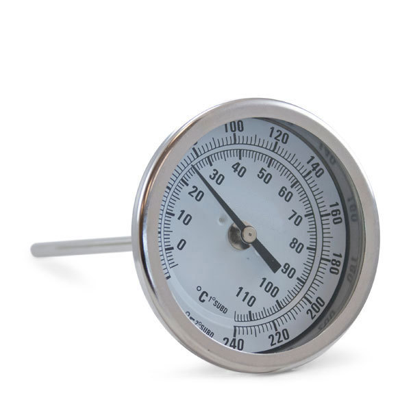 Brew Kettle Dial Thermometer - 6 in. Stem