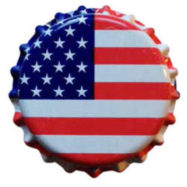 American Flag Crown Caps O2 Barrier, 144 ct.