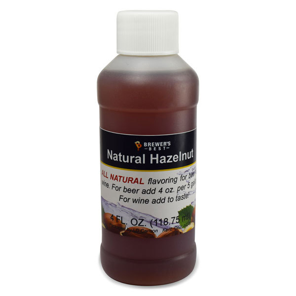 Hazelnut Natural Flavoring, 4 fl oz.