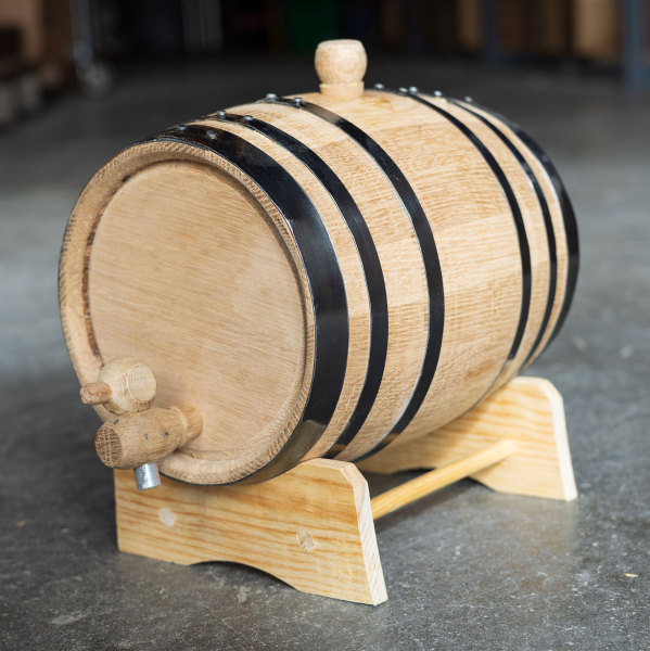 American Oak Barrel for Craft Cocktail Aging - 1 Liter