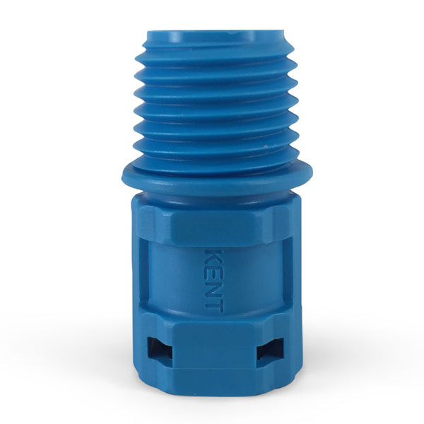 Quick Connect 1/4 in. NPT X Female shut-off (blue)