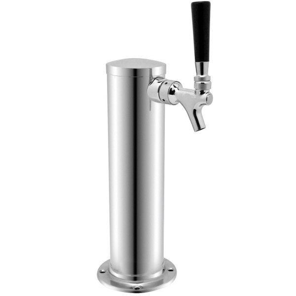 3 in. Single Tap Draft Beer Tower w/Standard Faucet