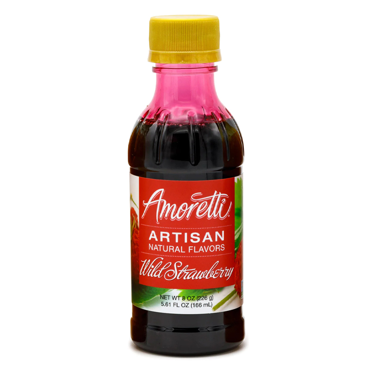 Amoretti Wild Strawberry Artisan Natural Flavoring, 8 oz.