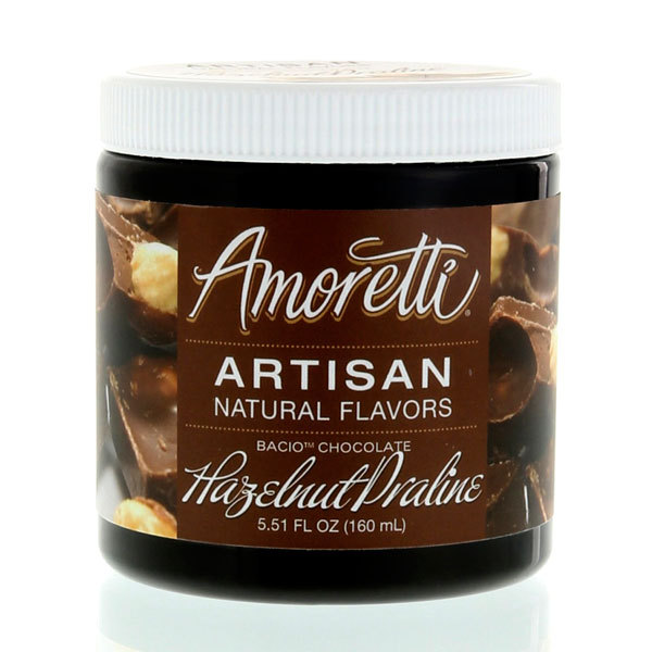 Amoretti Chocolate Hazelnut Praline Artisan Natural Flavoring, 8 oz. 