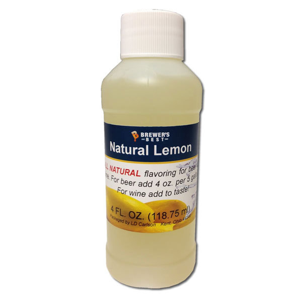 Lemon Natural Flavoring, 4 fl oz.