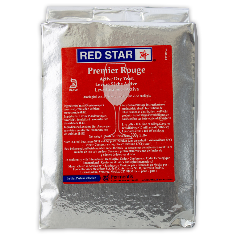 Red Star Pasteur Red (Premier Rouge) Wine Yeast - (500 g)