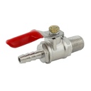 Shutoff Valve with Check - 1/4 in. MPT x 1/4 in. Barb