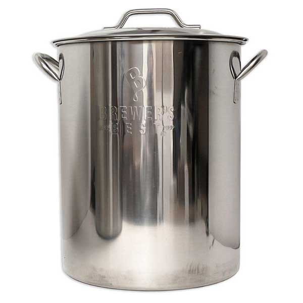 16 Gallon Brewer's Best Stainless Steel Brew Pot with Lid