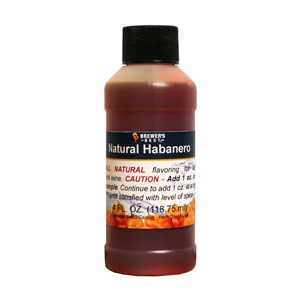 Habanero Natural Flavoring, 4 fl oz.