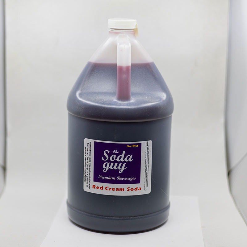 Red Cream Soda Syrup, 1 Gallon