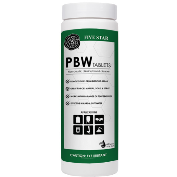 PBW Tablets, 40 tabs, 10g - for Kegs, Carboys and Fermenters