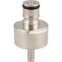 Stainless Steel Carbonation Ball Lock Cap for PET Bottles Carbonating and Line Cleaning