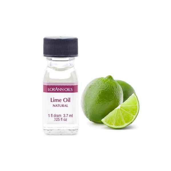  LorAnn Super Strength Lime Oil Flavoring - 1 fl. dram