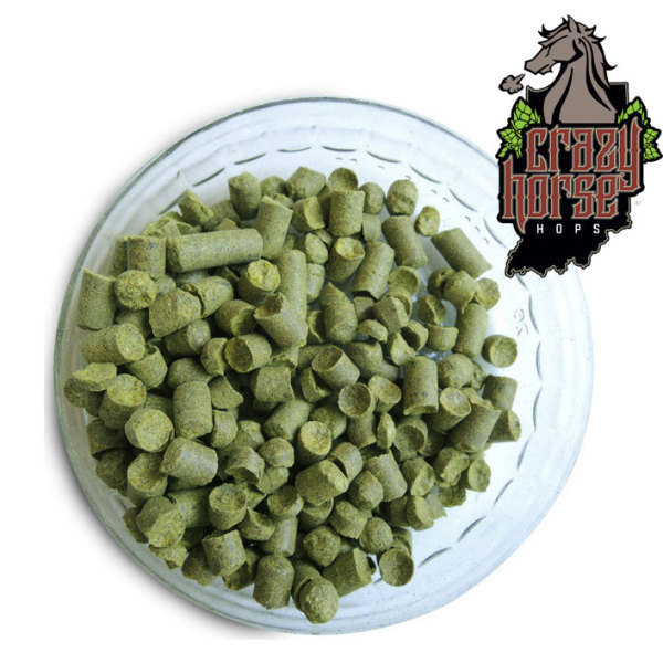 Indiana Comet Hop Pellets Grown by Crazy Horse Hops, 1 oz.