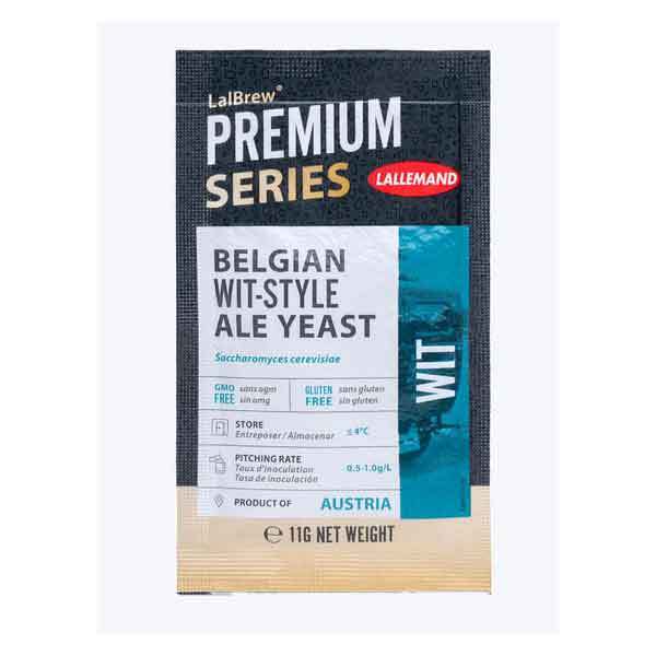 LalBrew Premium Wit Belgian Wit Style Ale Dry Yeast - 11 Grams (Lallemand)