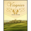 Viognier Self Adhesive Wine Labels, pkg of 30