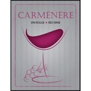 Carmenere Self Adhesive Wine Labels, pkg of 30