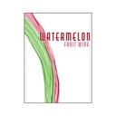 Watermelon Fruit Wine Self Adhesive Wine Labels, pkg of 30