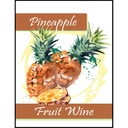 Pineapple Fruit Wine Self Adhesive Wine Labels, pkg of 30