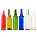 Decorative Colorful Mixed Wine Bottles - 750ml - 12 Per Case