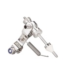 Stainless Steel Mignon Nozzle for Enolmatic/Enolmaster - With Spring, Brackets, and Bolts for Small Bottles